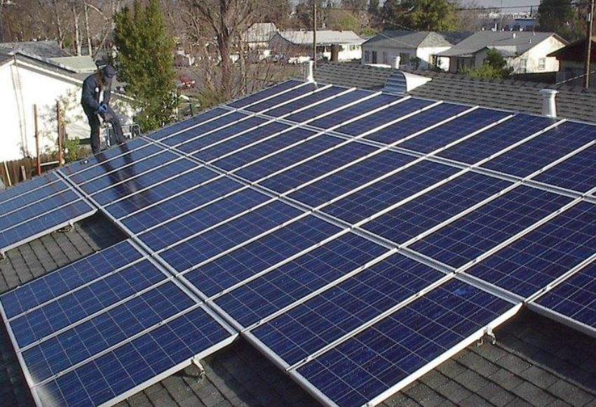 solar panel installation