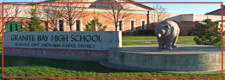Granite Bay High School sign