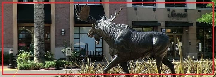 Deer statue in Roseville, CA 