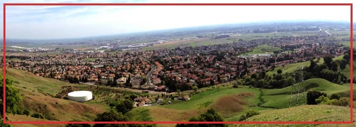 Aerial view of Vacaville, CA